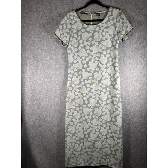 Liz Claiborne Dress Women Small Green Floral Dark Fairy Grunge Maxi Whimsigoth - Picture 1 of 7